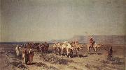 Alberto Pasini Caravan on the Shores of the Red Sea oil painting picture wholesale